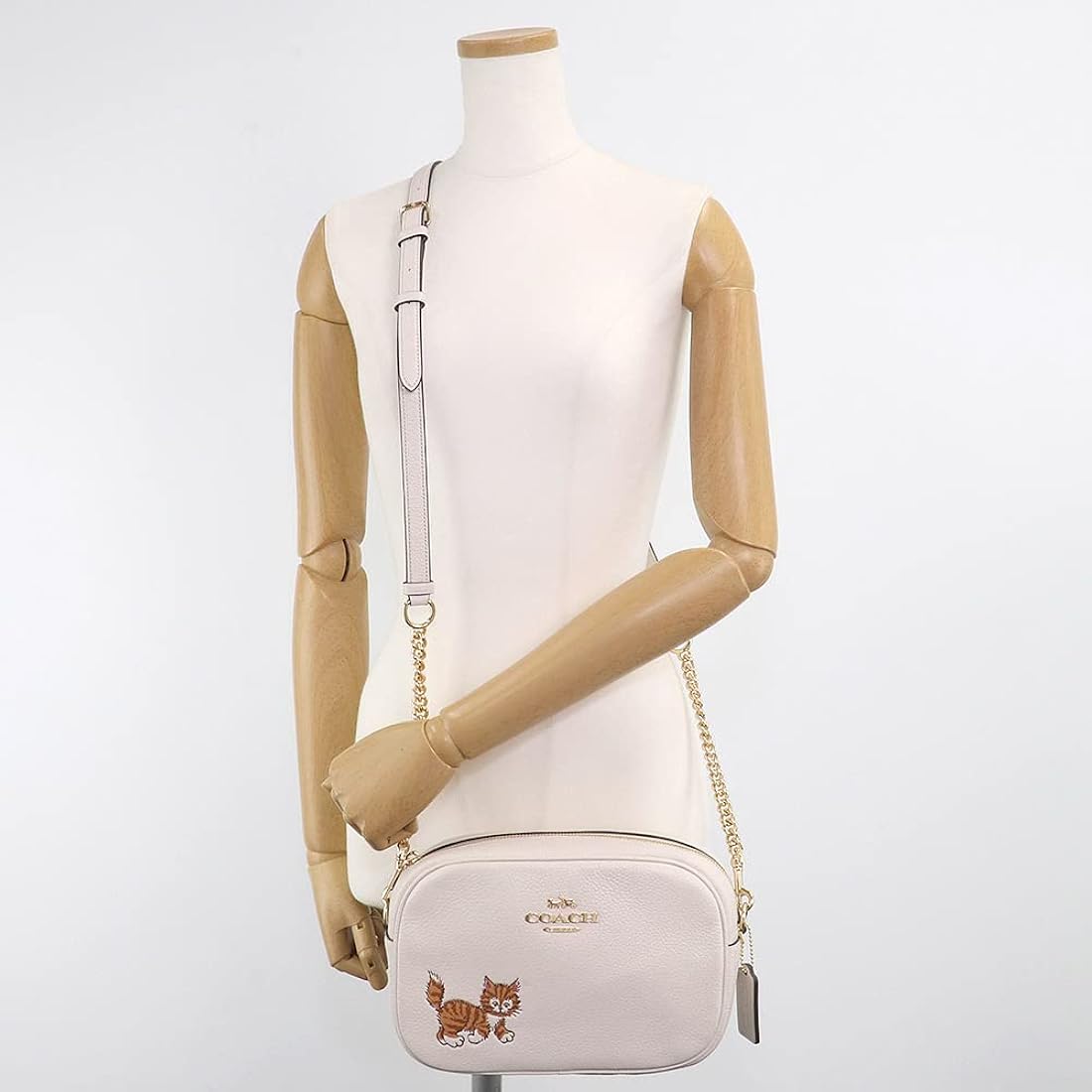 新品】 COACH ショルダーバッグ 正規品 CC790 猫 キトゥン 白系