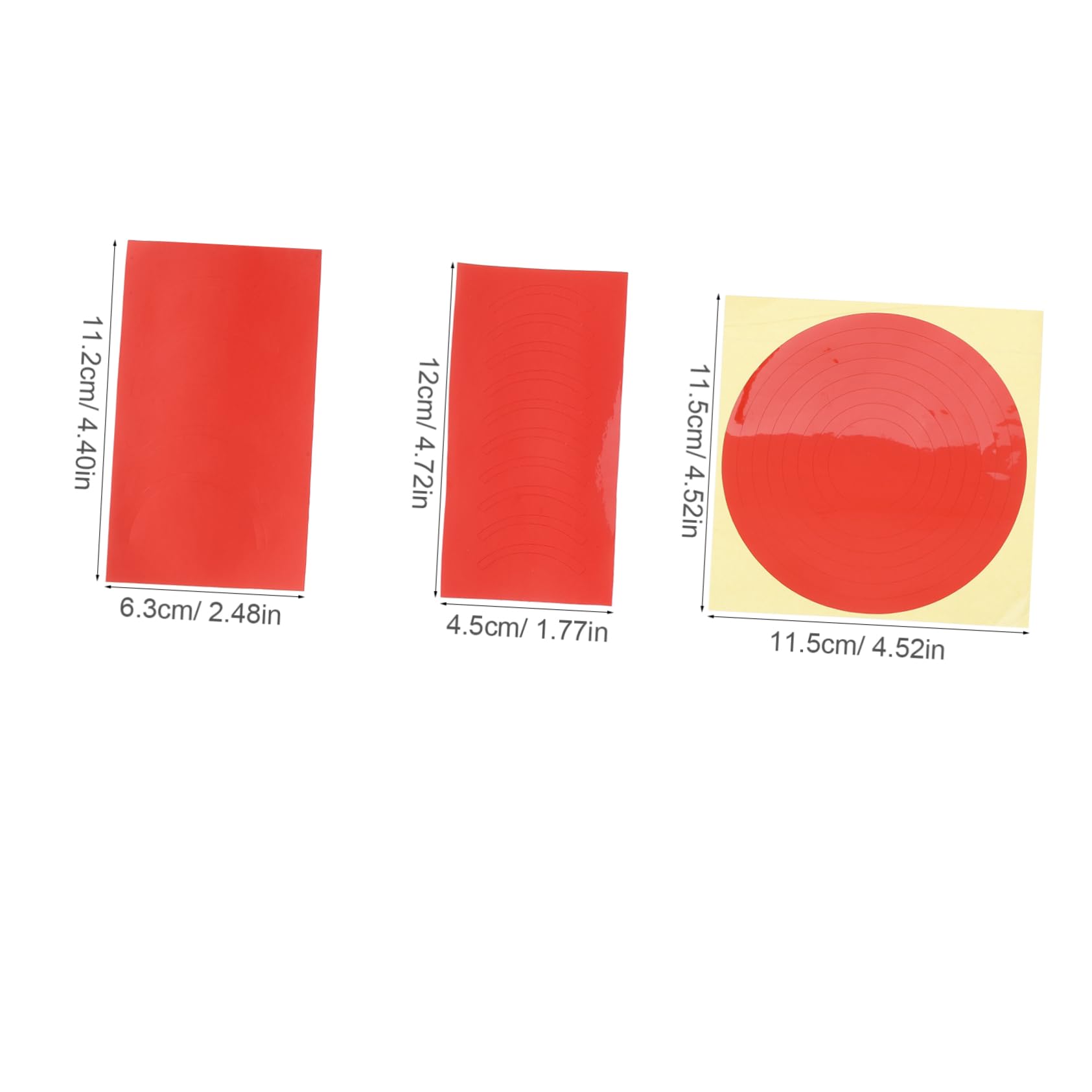 ERINGOGO Pressure Gauge Identification Labels 4 Pack Dashboard Gauge Stickers Reflective Waterproof Easy to Apply