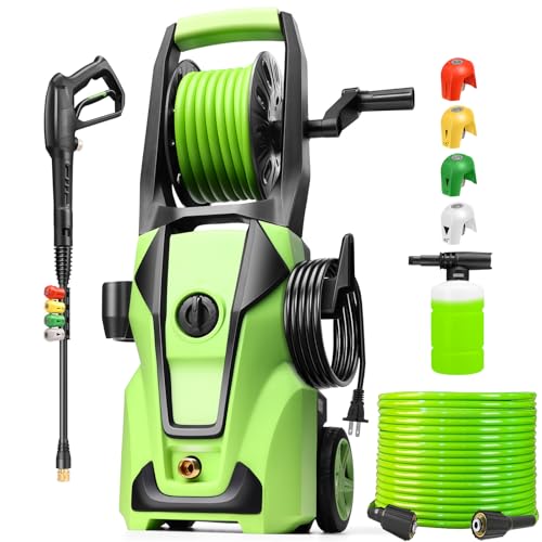 Commowner Electric Pressure Washer Adjustable 5000PSI 4.0 GPM Power Washers Electric Powered with...