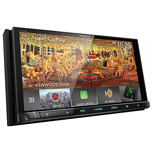 Kenwood eXcelon DNX995S 6.75 Inch DVD Navigation Receiver with CarPlay, Android Auto and Bluetooth