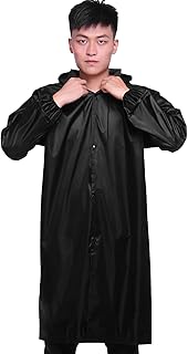 TCRAZY Rain Ponchos Raincoat, Rain Poncho Jacket Cape, Waterproof Reusable Lightweight Unisex Raincoat, Hoods And Sleeves Windproof Raincoat Rain Cape Jacket, Packable Hooded Rain Coats for Adult