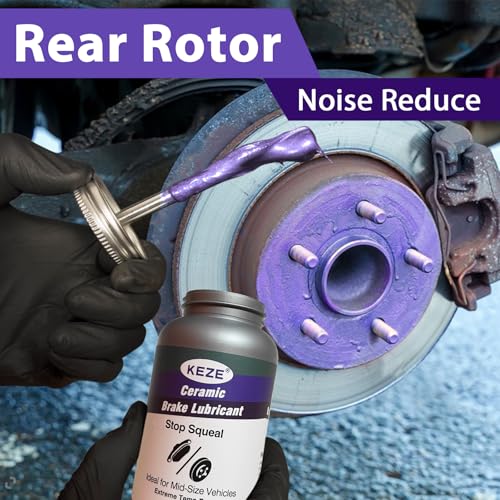 Keze High Temp Ceramic Brake Parts Lubricant 8 oz, Food Grade Silicone