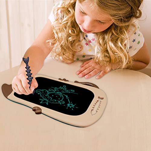 Drawing Tablet for Boys and Girls Aged 6 7, E-Writer Toys for Boys LCD Electrical Drawing Pad Educational Toy for Boys 3 4 5 Year,8.5 inch Brown - Thumbnail 5