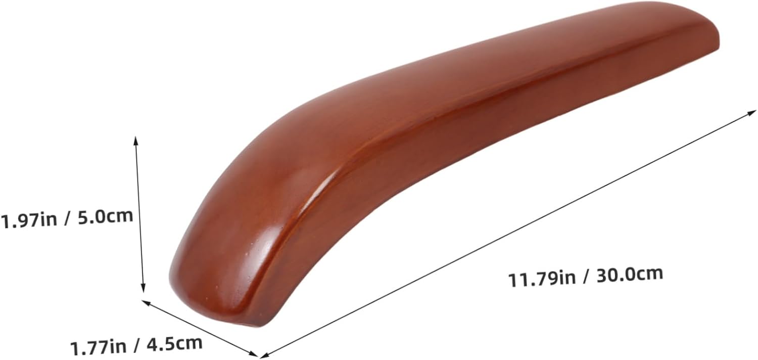ARTIBETTER Solid Wood Office Chair Armrest Pads Replacement 11.81 Inch Ergonomic Wooden Handrail Surface for Desk Swivel Chairs Furniture Accessories