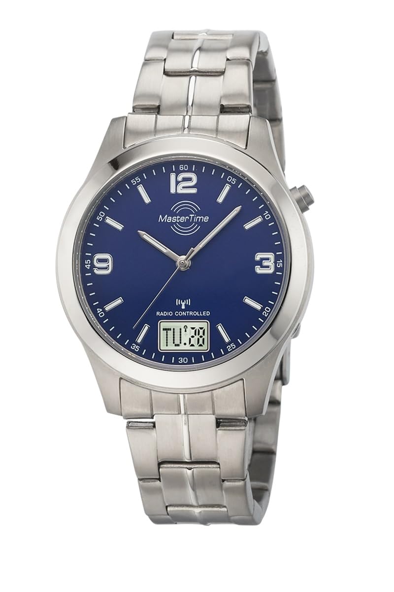 Master Time MTGT-10351-31M Radio-Controlled Quartz Men's Watch Analogue Digital with Titanium Strap