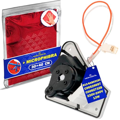 Pompa di Scarico della Condensa per Asciugatrici 13W 220V-240V con Codice Originale C00627328 per Whirlpool B13-6AB03151 per HANYU - Completo di Panno Microfibra - Garanzia di 10 Anni - MONTERAL