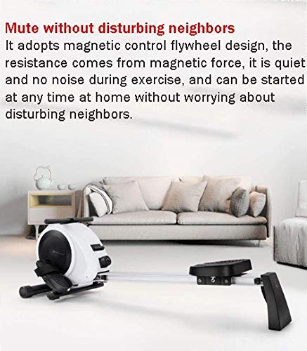 Image of Rowing Machine Magnetic Resistance Multifunctional Indoor Small Fitness Equipment Can be Stored Upright Intelligent Mute for House Use
