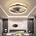 SXLCKJ Ventilatori da soffitto per Soggiorno con luci LED reversibili dimmerabili Plafoniera con Timer remoto Lux (Ventilatore della Lampada)