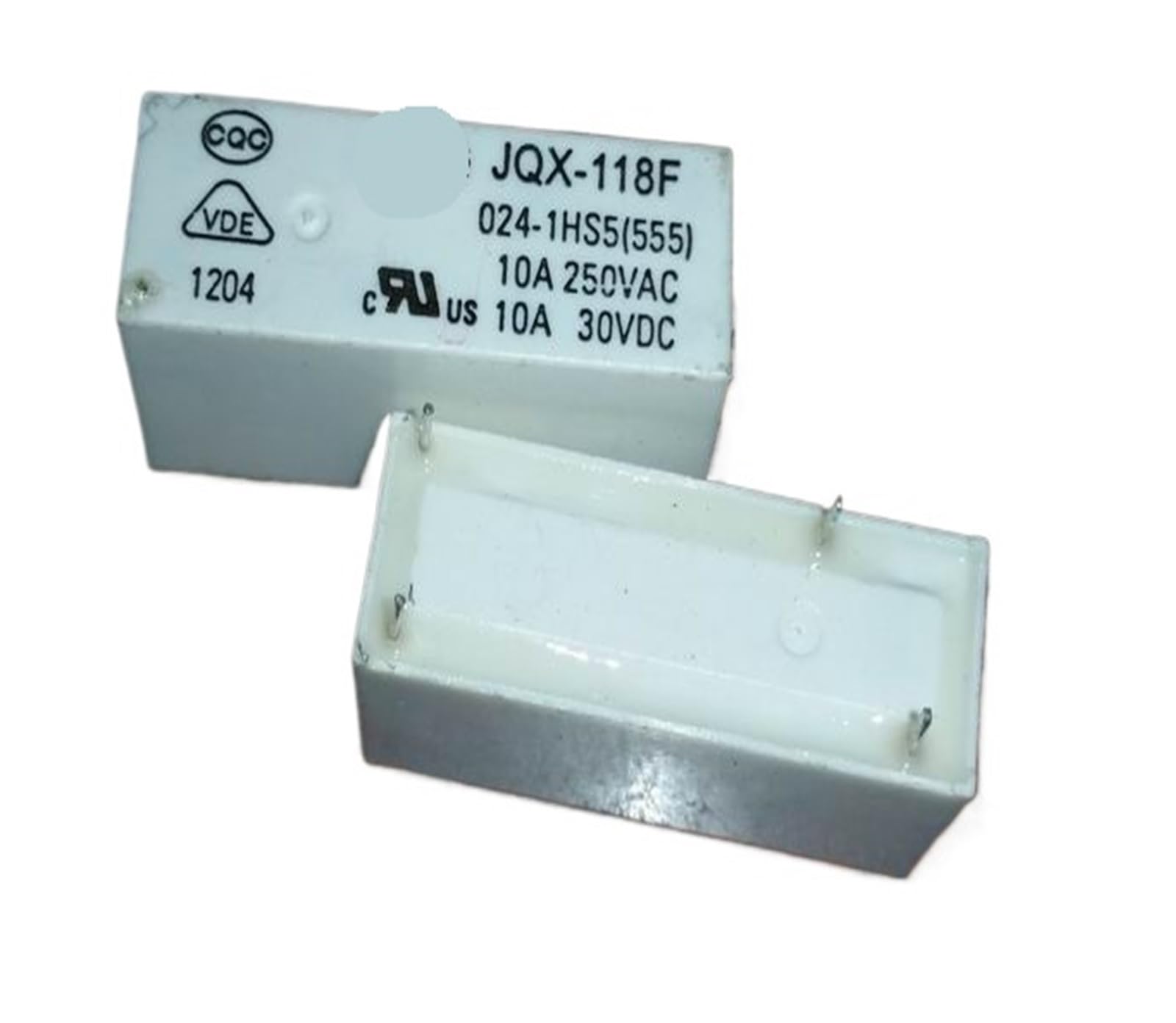 PKNVKZIDK 1pc JQX-118F 024-1HS5(555) (118F-1A-5V/12V/24V-10A) Relay 4 pins
