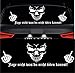 myrockshirt JAGE Nicht was DU Nicht TÖTEN Kannst Heckscheibenaufkleber XXL Auto Aufkleber in 70,0 cm x 30,0 cm JDM OEM Tuning Sticker Decal freie Farbwahl Skull Skullhead