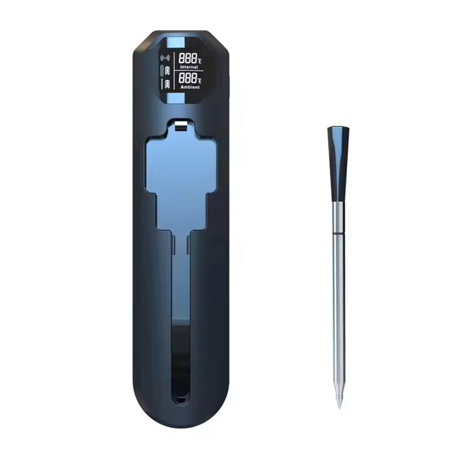 Jazuaiao Heats Resistant Waterproof Food Thermometers Probe Meat Thermometers for Outdoor Cooking Meat