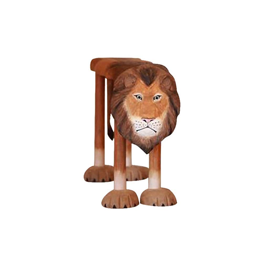 QiansejiyijiajudengziStool Hand-carved Wood Stools for Kitchen Counter Home Bar Decor 60×20×40CM (Size : 60×20×40CM)