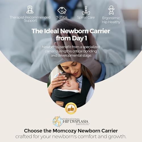 Image of Momcozy Newborn Carrier WeeSnug - Lightweight and Cozy Comfort for 7-25 lbs