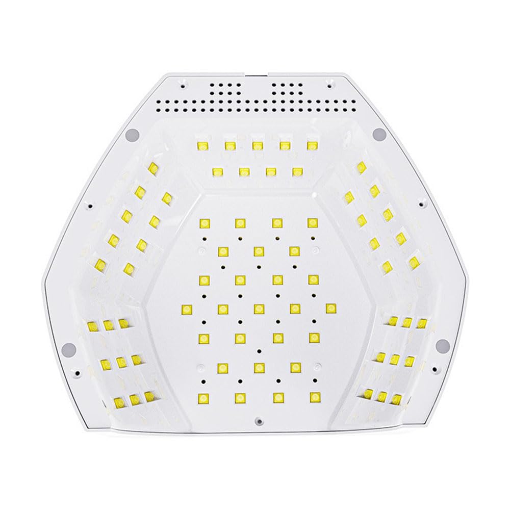 Lámpara UV para esmalte de gel, secador de secado rápido de 288 W con 4 ajustes de temporizador, herramienta profesional de arte de uñas LED para uso doméstico y de salón, 72 luces LED