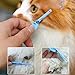 JEATHA Pet Facial Eye Comb for Dogs Cats Curved Design Fine Teeth Metal Tips Stress-Free Tear Stain Remover Grooming Tool Blue One Size