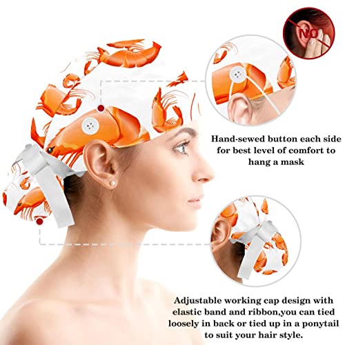 Chapeau de gommage à bandeau absorbant et bonnet bouffant réglable