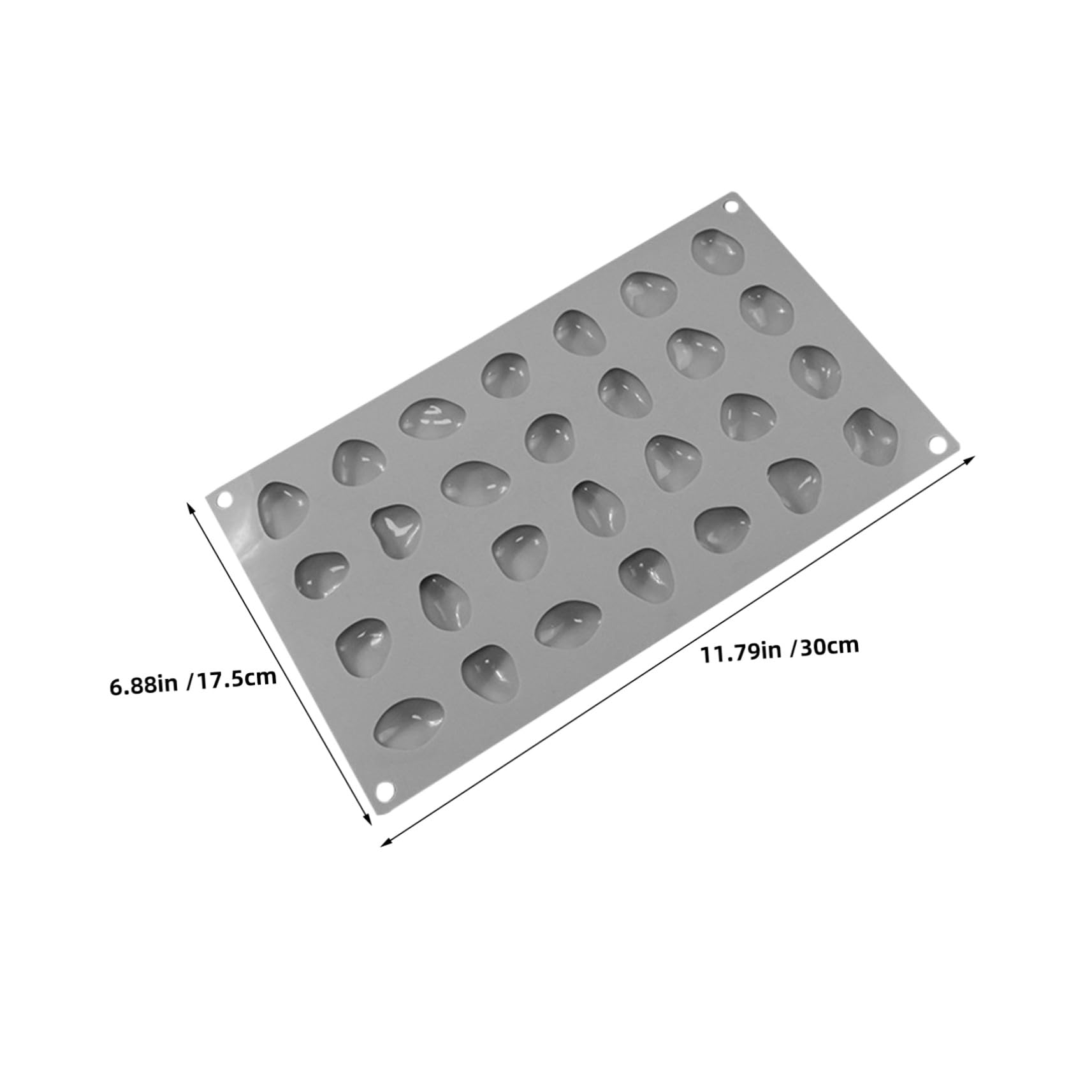 Didiseaon 2 pezzi Stampo Silicone Per Cioccolato E Cubetti Di Ghiaccio Forma Di Pietra Antiaderente Flessibile Per Dolci Gelatine E Snack Creativi Facile Da Pulire E Riutilizzabile