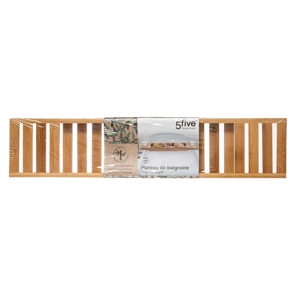 5five - Bandeja para bañera 70x15cm bambú