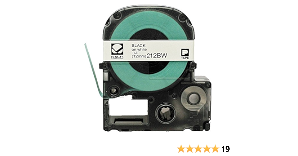 K-SUN CORPORATION 212BW K-Sun 212BW Tape Black on White 1/2