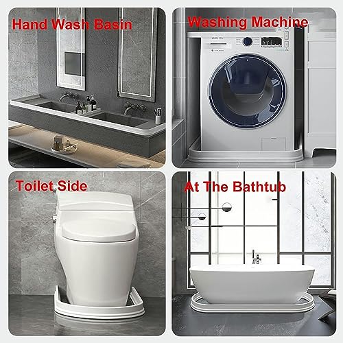 Barrera agua silicona autoadhesiva y tope flexible de ducha 8