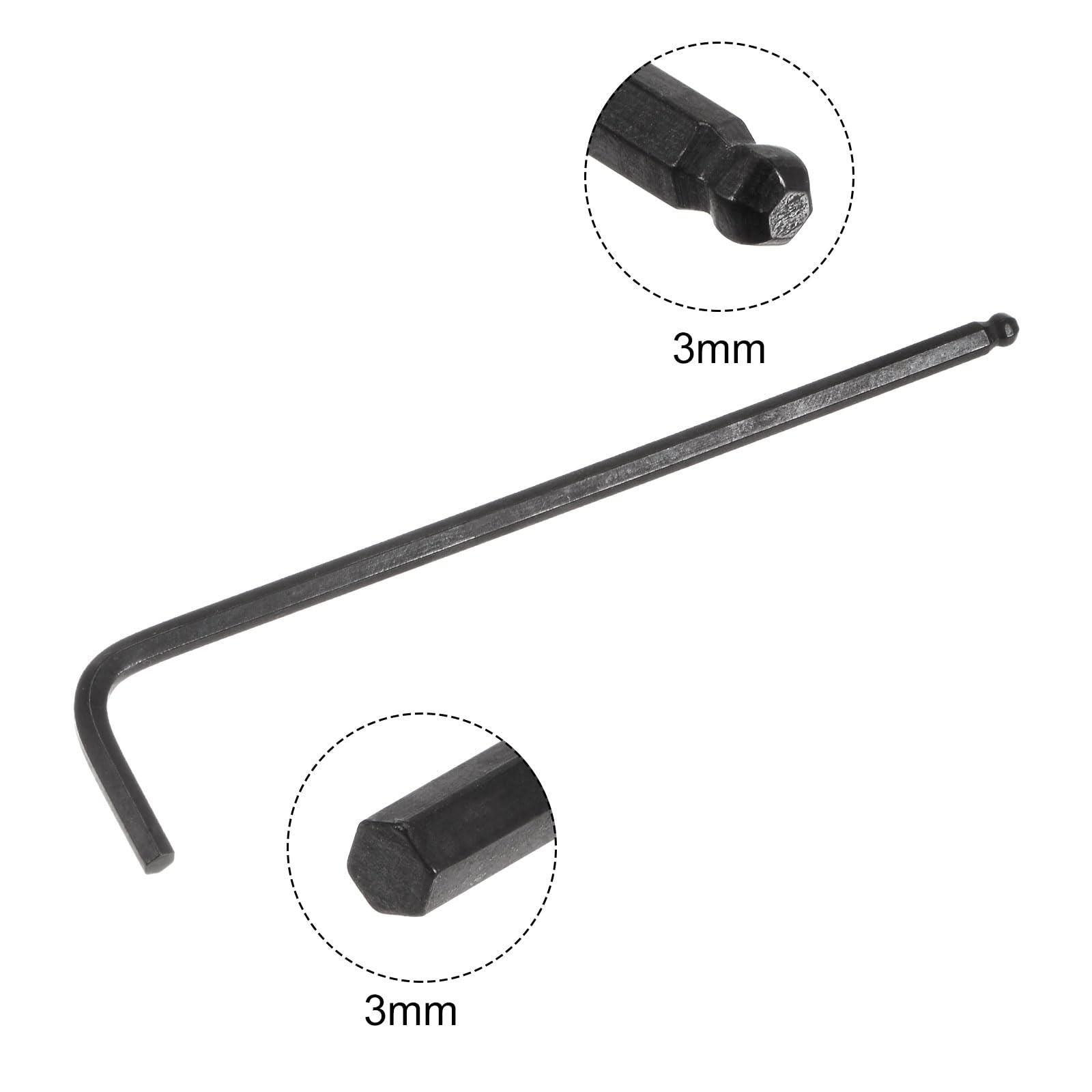 CoCud T-Handle Ball End Hex Key, 4mm Hex, CR-V Steel Metric T-Key Wrench Blue - (Applications: for Basic Home Repair and Mechanical Maintenance), 1- Piece