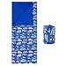 Wildkin Original Sleeping Bag, Features Matching Travel Pillow and Coordinating Storage Bag, Perfect for Sleeping On-the-Go, Olive Kids Design – Heroes