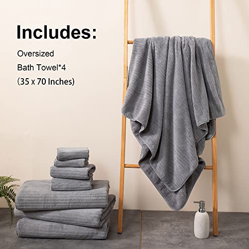 Toalla de baño Mistyrose Bath Sheet grande de algodón absorbente para el hogar 7