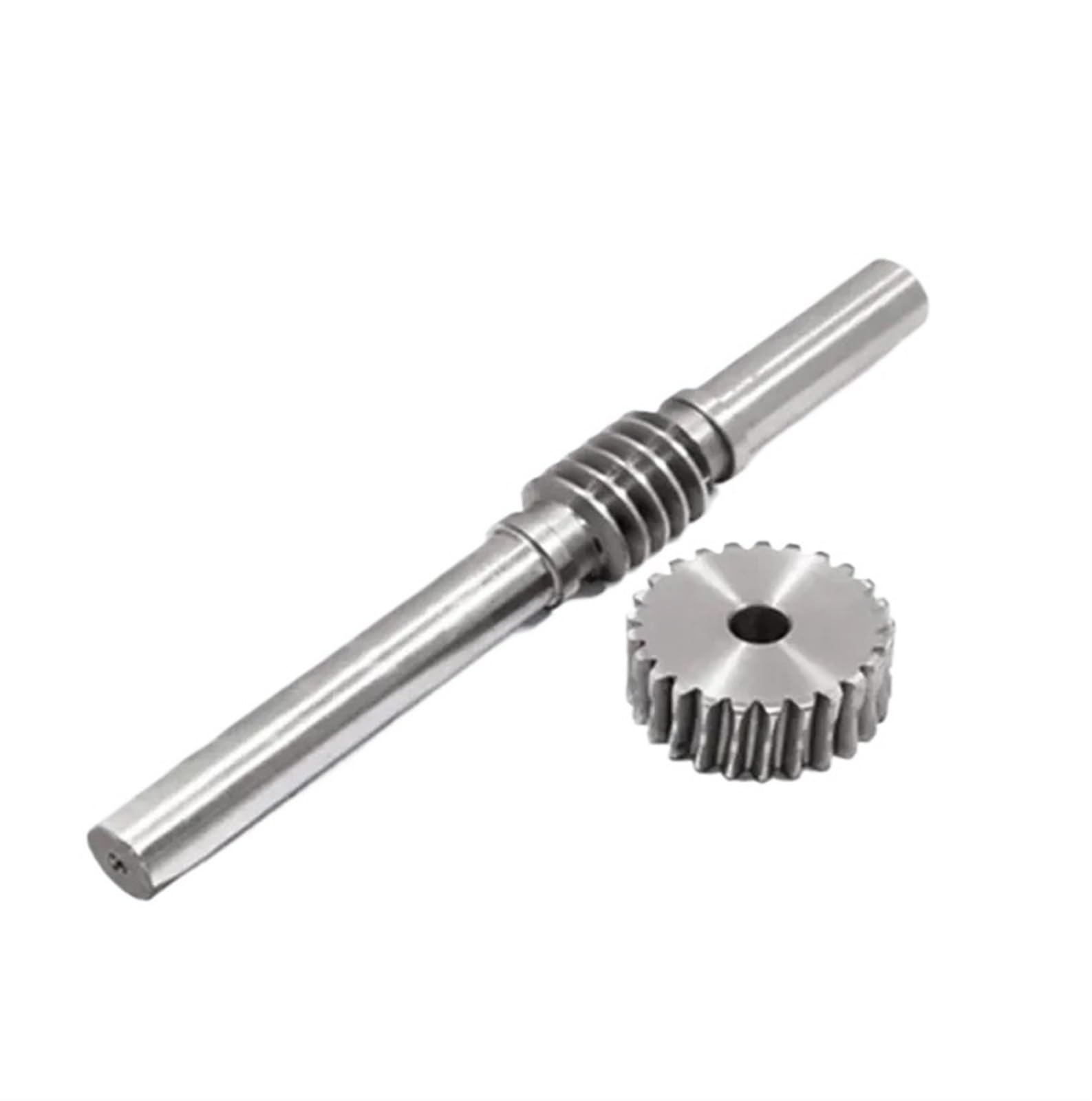 Bevel Gear Pinion Hardware Mechanical 1pcs 2 Modulus 30 Teeth Reducer Worm Gear Process Hole and 2M Worm Rod Transmission Ratio 1:30 45# Steel for CNC Parts