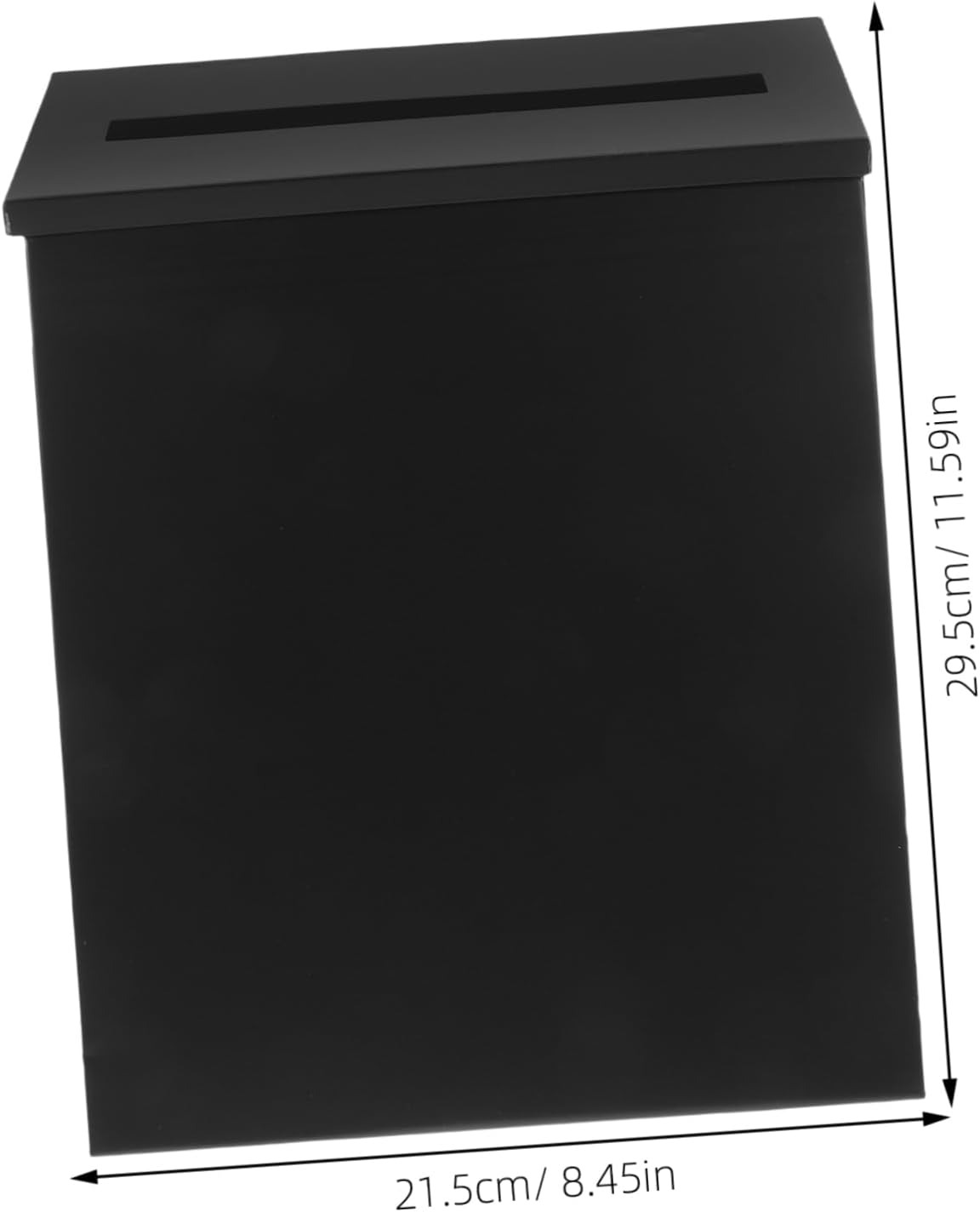 Wall Mount Suggestion Box for Home Office Durable Mailbox Black Elegant Design for Garden Farm Business Use