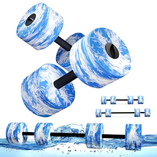 HAPBEAR Water Weights Pool Exercise Dumbbells,...