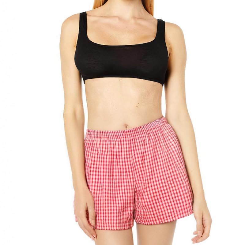 Y2K Boxershorts Donna Sets Pigiama Cotone Donna Pataloni Estivi Corti Pigiama Shorts Casual Outfit 3in1 XS-XL
