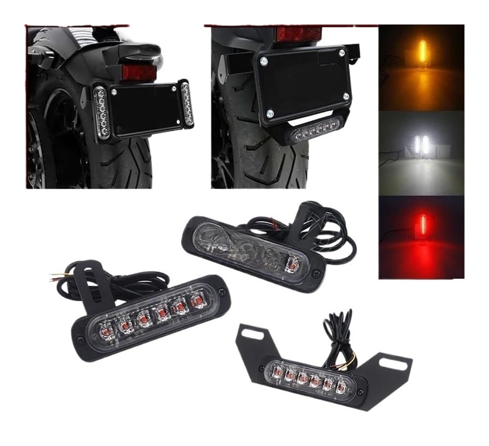 Fanale posteriore moto LED Universale Per Targa Per B6, Luce Di Stop, Luce Di Stop A Raffica, Luce Di Direzione Posteriore, Luci Ausiliarie Lampeggianti
