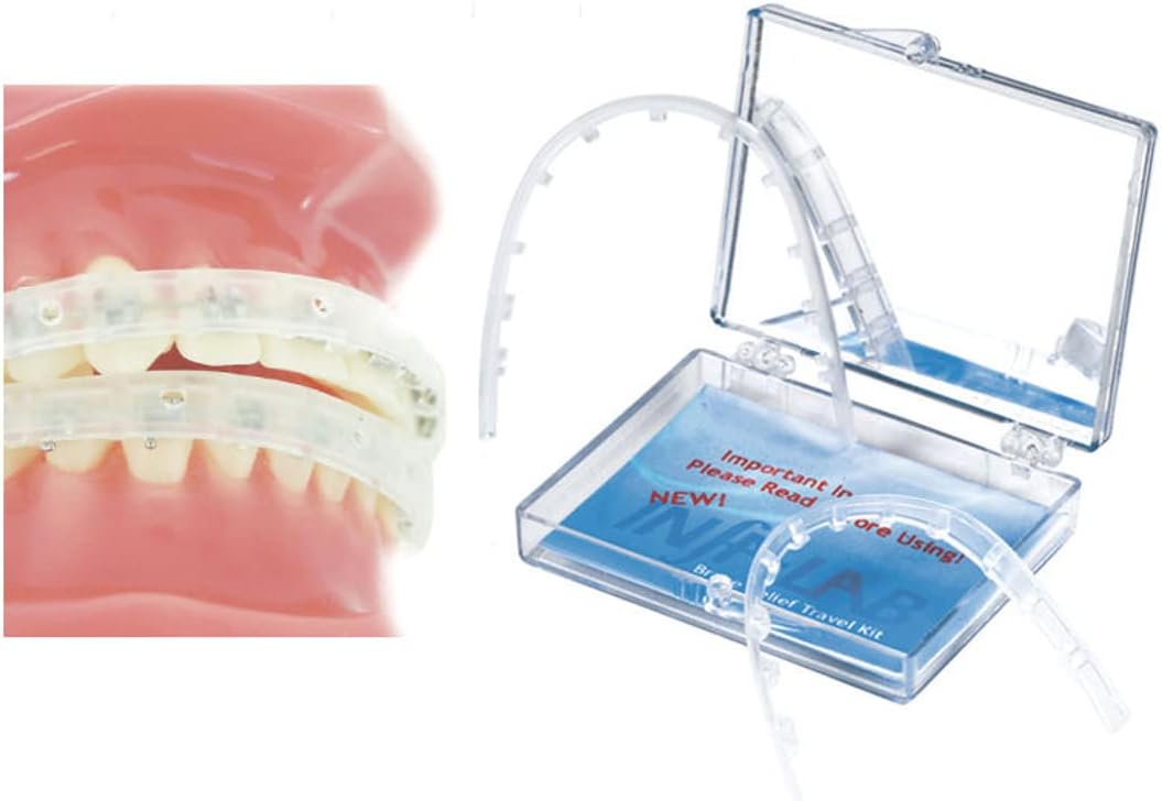Cayenas Corporation Our Bestseller Orthodontic Braces Lip Guard Protector Shield (1 set - Upper - Lower teeth) with Instructions By
