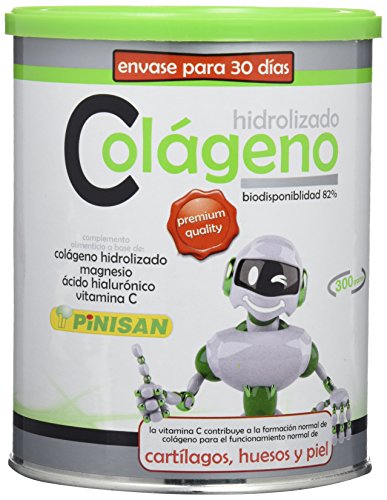 PINISAN - Colágeno Hidrolizado en Polvo 300 g | Con Ácido Hialurónico, Magnesio y Vitamina C | Apoyo para Cartílagos, Huesos y Piel
