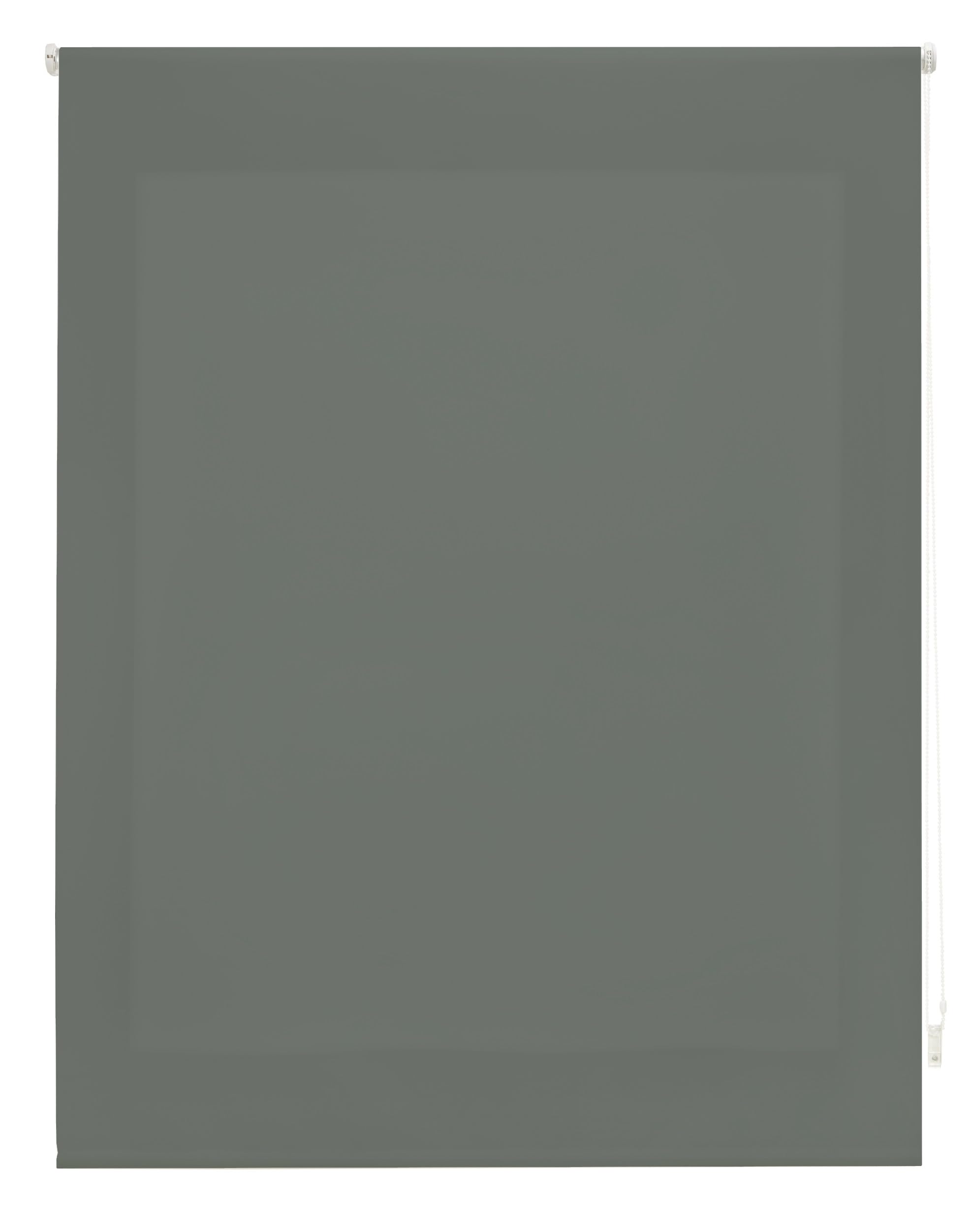 DECORBLIND Smooth Translucent Roller Blind, Blind Size: 80 x 175 cm Width x Length/Plain Fabric Dimensions: 77 x 170 - Translucent Pastel Grey Easy Installation to Wall or Ceiling
