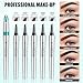Microblading Eyebrow Pencil, Eyebrow Pen with an Upgrade Micro-Fork Tip Applicator, Waterproof Microblading Brow Pen,Last All Day, Brow Pencil for Natural Looking Brows Makeup (Reddish Brown)