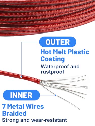Kit para cubrir piscina con cable y trinquete 164ft miniatura 5