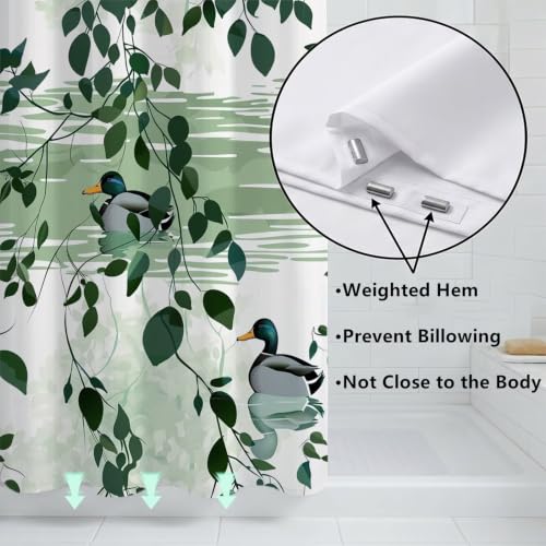 Rideau douche imperméable lavable en machine avec œillets ZO-862
