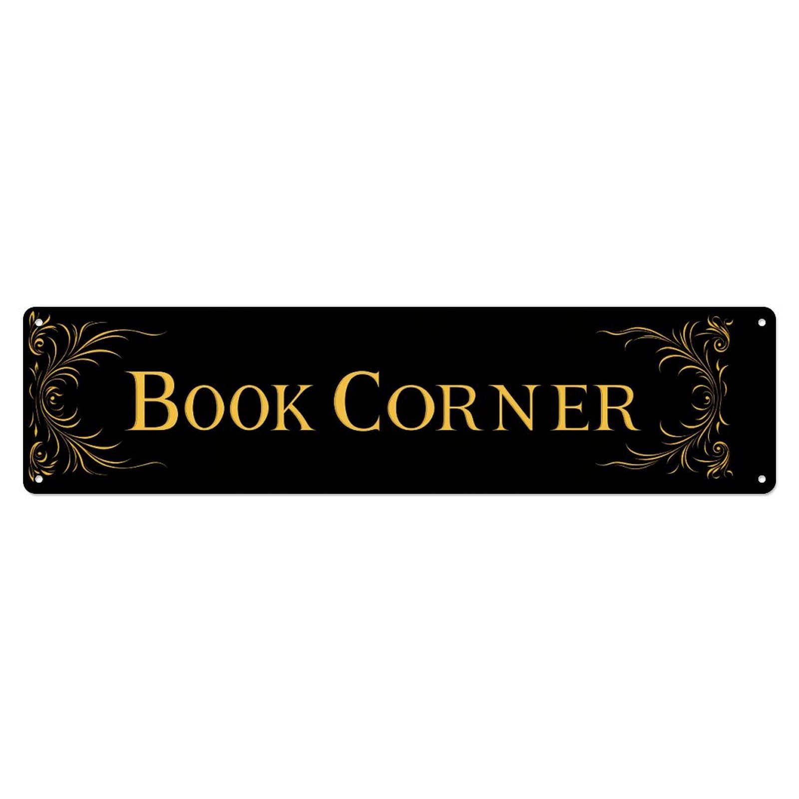 Golden Ornate Frame Design Text Tin Sign Vintage Metal Poster Retro Bar, Home, Man Cave, Kitchen, Laundry Room Wall Art Decor Gift 4x16 Inch
