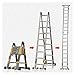 Tool Telescoping Extension Ladder for Home Aluminum Telescoping Extension Ladder with Carry Bag,330lb Max Load attic(14FT)