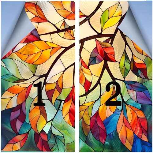 Vinilo Decorativo de Vidrio Moderno 17.7x23.6 pulg x 2 pcs miniatura 3