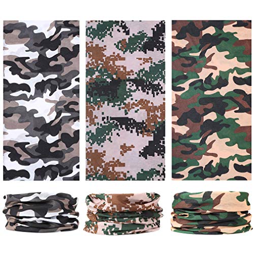 Image of 6-Pack Balaclava Face Mask for Men & Women - UV Protection Neck Gaiter, Multi-Use Cycling Mask & Breathable Headband