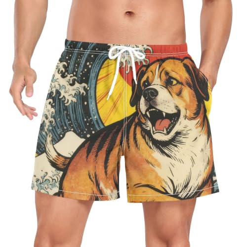 Bañador de secado rápido masculino ideal para natación y playa