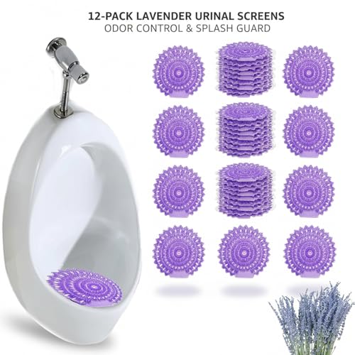 Desodorizador para orinal que elimina olores y salpicaduras pack 12 lavanda 6