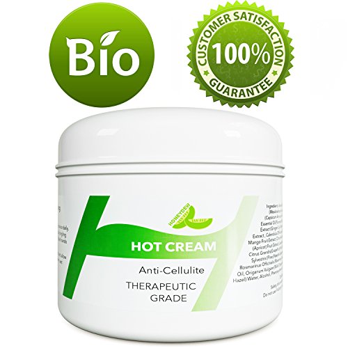 Anti-Cellulite Cream Fat Burning Hot Cream to Lose Weight - Slimming Cream for Belly Arms Legs & Butt – Skin Tightening Cream for Men and Women With 100% Natural Essential Oils Lavender and Rosemary