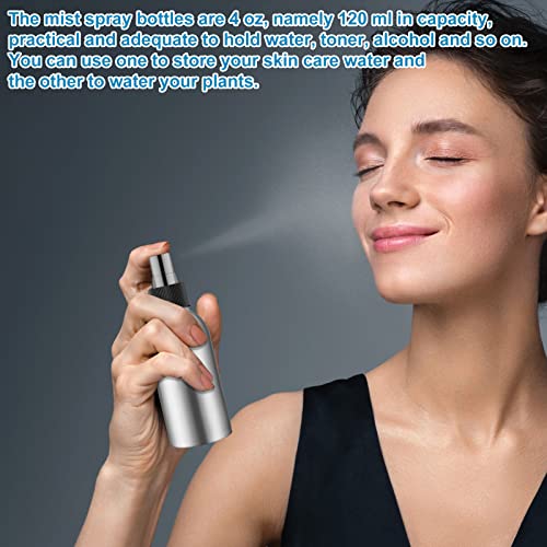 Irenare 24 Pcs Small Spray Bottles Aluminum Fine Mist Spray Bottles Bulk Metal Essential Oil Storage For Perfume Toner Liquid Refillable Pump Vials Atomizer Bottles Containers For Room Travel (4 Oz) #TOP6