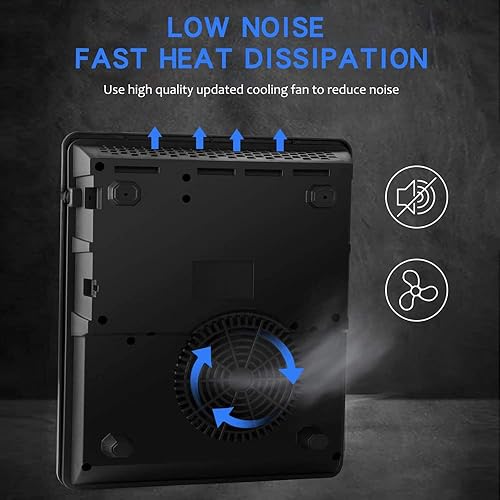Miniatura 6 de Quemador de inducción portátil, quemador eléctrico de encimera de inducción de 2200 W con panel táctil, 8 programas preestablecidos de cocción,