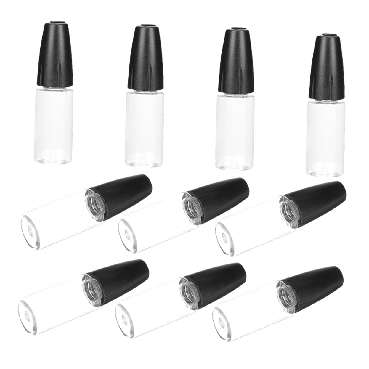 Amosfun 5 Sätze Transparente Flasche Mini-quetschflasche Kleine Flaschen Einfach Squeeze-flaschen Applikatorflasche Mit Feiner Spitze Flasche Drücken Das Haustier 10 Stück * 5
