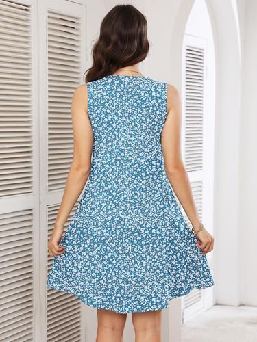 Image of Heymoments Women Sleeveless Summer Beach Dresses with Pockets