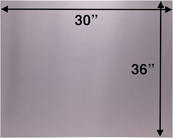 Stainless Steel Backsplash, 36 X 30, Flat Panel